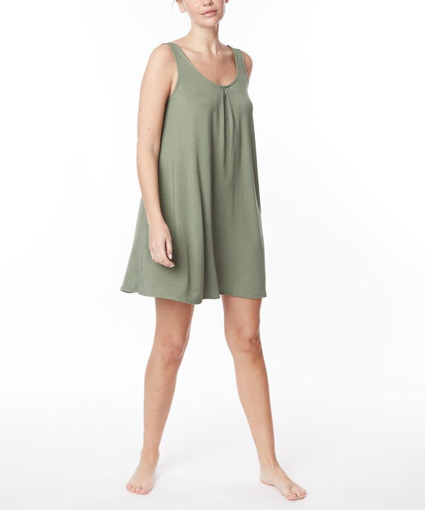 BAMBOO PAJAMA CAMI DRESS-Charmful Clothing Boutique