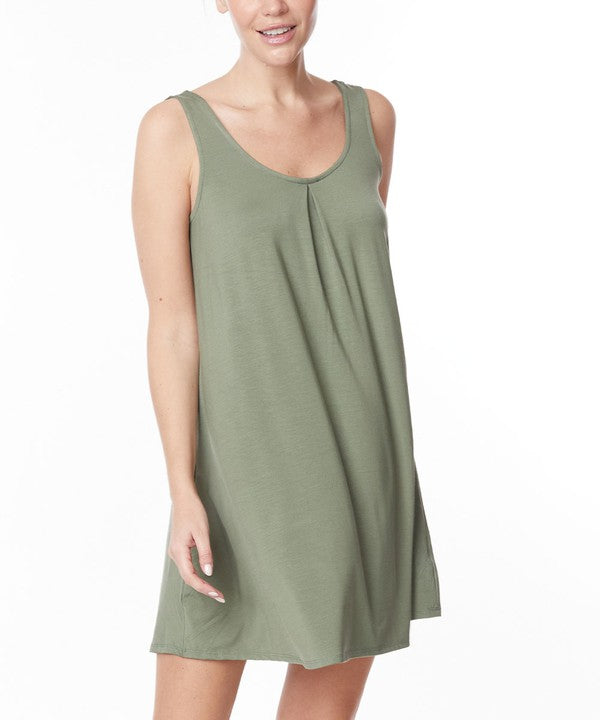 BAMBOO PAJAMA CAMI DRESS-Charmful Clothing Boutique