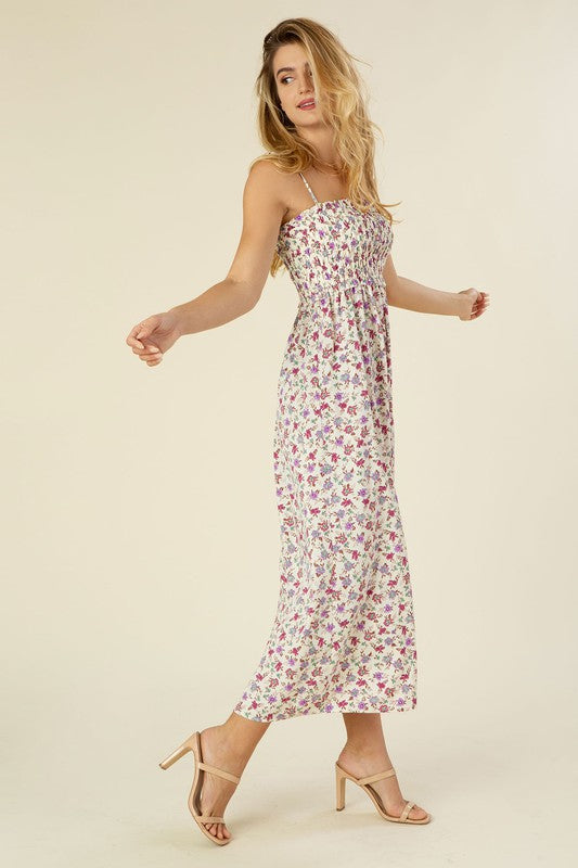 Smocked cami maxi dress-Charmful Clothing Boutique