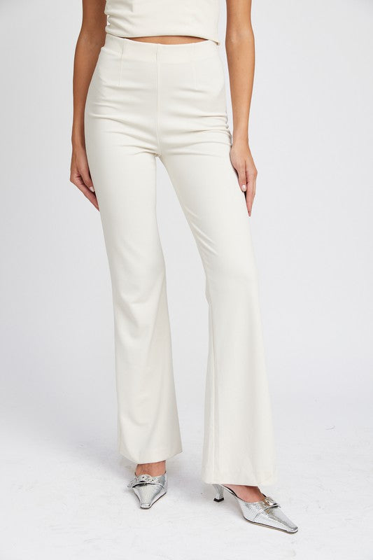 High Waist Flared Pants-Charmful Clothing Boutique