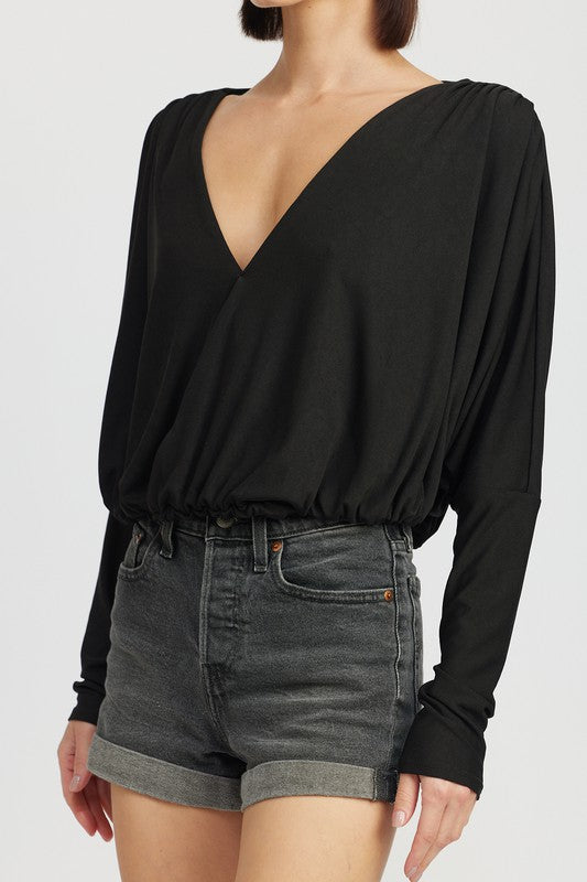 DOLMAN TWIST FRONT TOP-Charmful Clothing Boutique