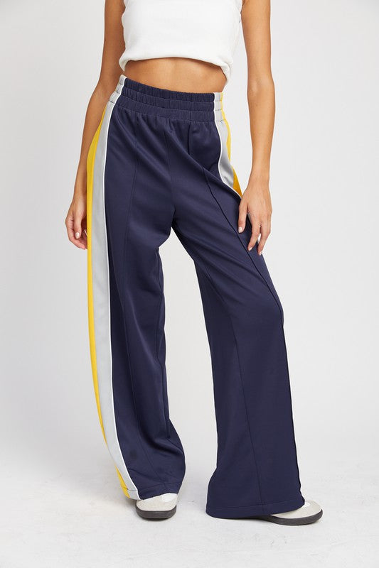 COLORBLOCK TRACK PANTS-Charmful Clothing Boutique