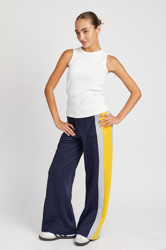 COLORBLOCK TRACK PANTS-Charmful Clothing Boutique