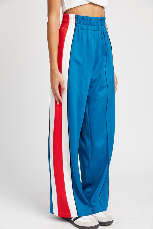 COLORBLOCK TRACK PANTS-Charmful Clothing Boutique