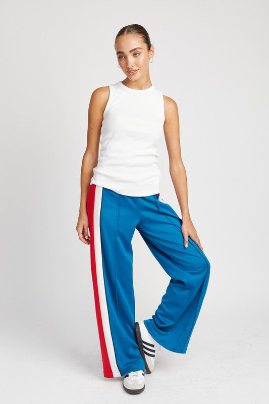 COLORBLOCK TRACK PANTS-Charmful Clothing Boutique