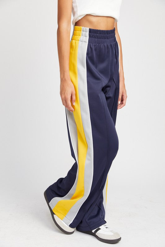 COLORBLOCK TRACK PANTS-Charmful Clothing Boutique