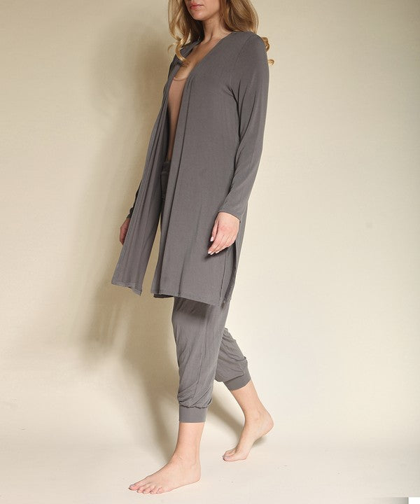 BAMBOO LONG CARDIGAN-Charmful Clothing Boutique