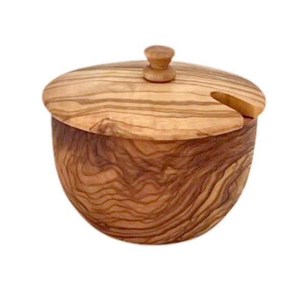 Mediterranean Olive Wood Canister-Charmful Clothing Boutique