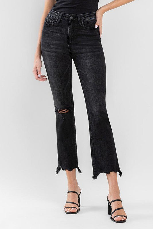 High Rise Ankle Bootcut Jeans-Charmful Clothing Boutique