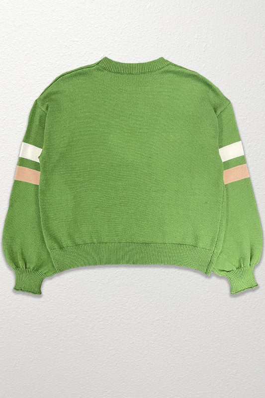 Football knit sweater-Charmful Clothing Boutique