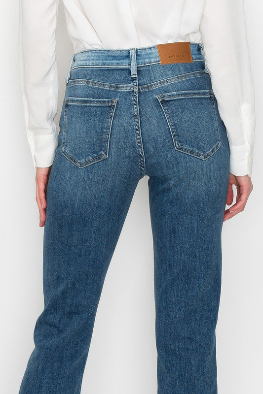 HIGH RISE STRAIGHT JEANS-Charmful Clothing Boutique