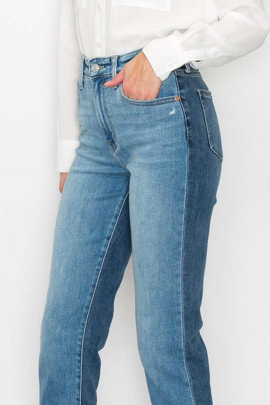 HIGH RISE STRAIGHT JEANS-Charmful Clothing Boutique