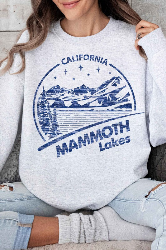 MAMMOTH LAKES CALIFORNIA OVERSIZED SWEATSHIRT-Charmful Clothing Boutique