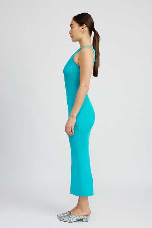 OPEN BACK MAXI KNIT DRESS-Charmful Clothing Boutique