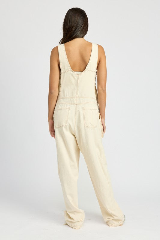 OVERSIZED CARGO OVERALLS-Charmful Clothing Boutique