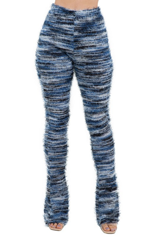 WOMEN COMFY FLUFFY KNIT LEGGINGSWEAT PANTS-Charmful Clothing Boutique