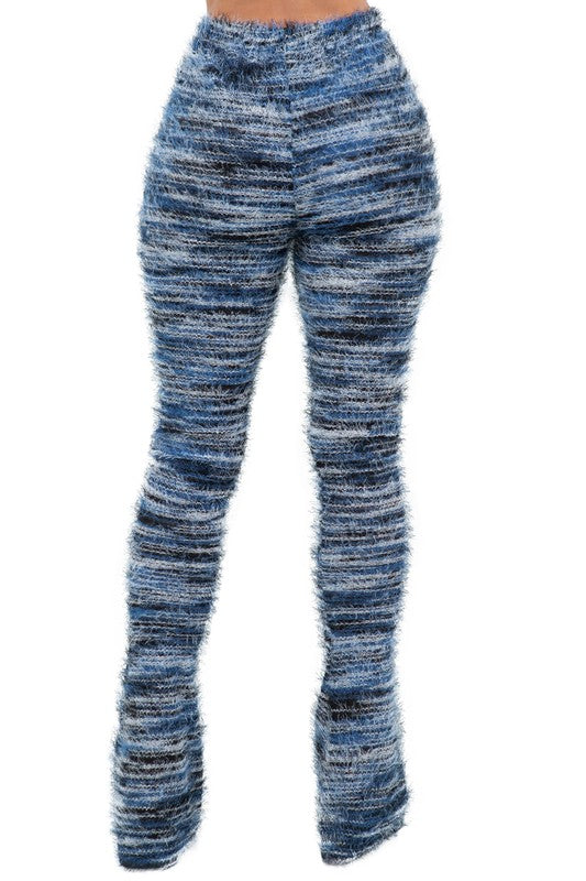 WOMEN COMFY FLUFFY KNIT LEGGINGSWEAT PANTS-Charmful Clothing Boutique