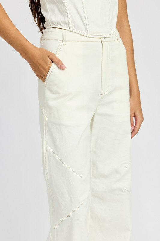 HIGH WAISTED WIDE LEG PANTS-Charmful Clothing Boutique