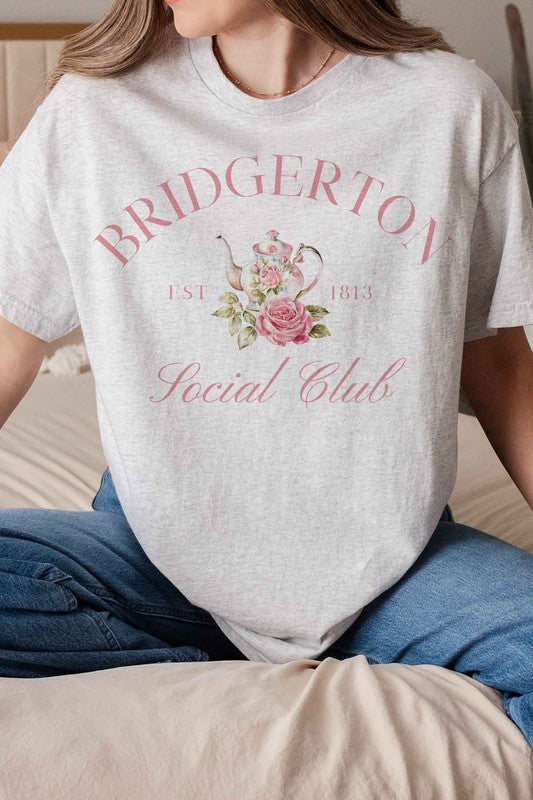 BRIDGERTON SOCIAL CLUB GRAPHIC TEE-Charmful Clothing Boutique