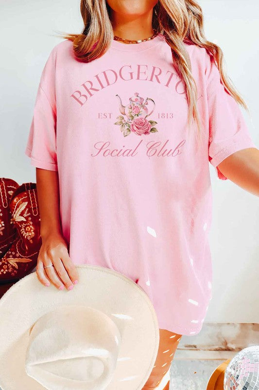 BRIDGERTON SOCIAL CLUB GRAPHIC TEE-Charmful Clothing Boutique