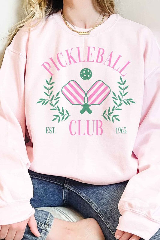 PICKLEBALL CLUB OVERSIZED SWEATSHIRT-Charmful Clothing Boutique