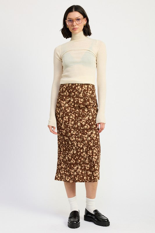 BIAS MIDI SKIRT-Charmful Clothing Boutique