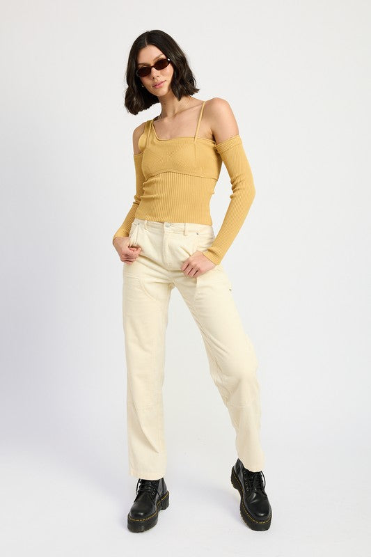 CORDUROY FULL PANTS WITH POCKETS-Charmful Clothing Boutique