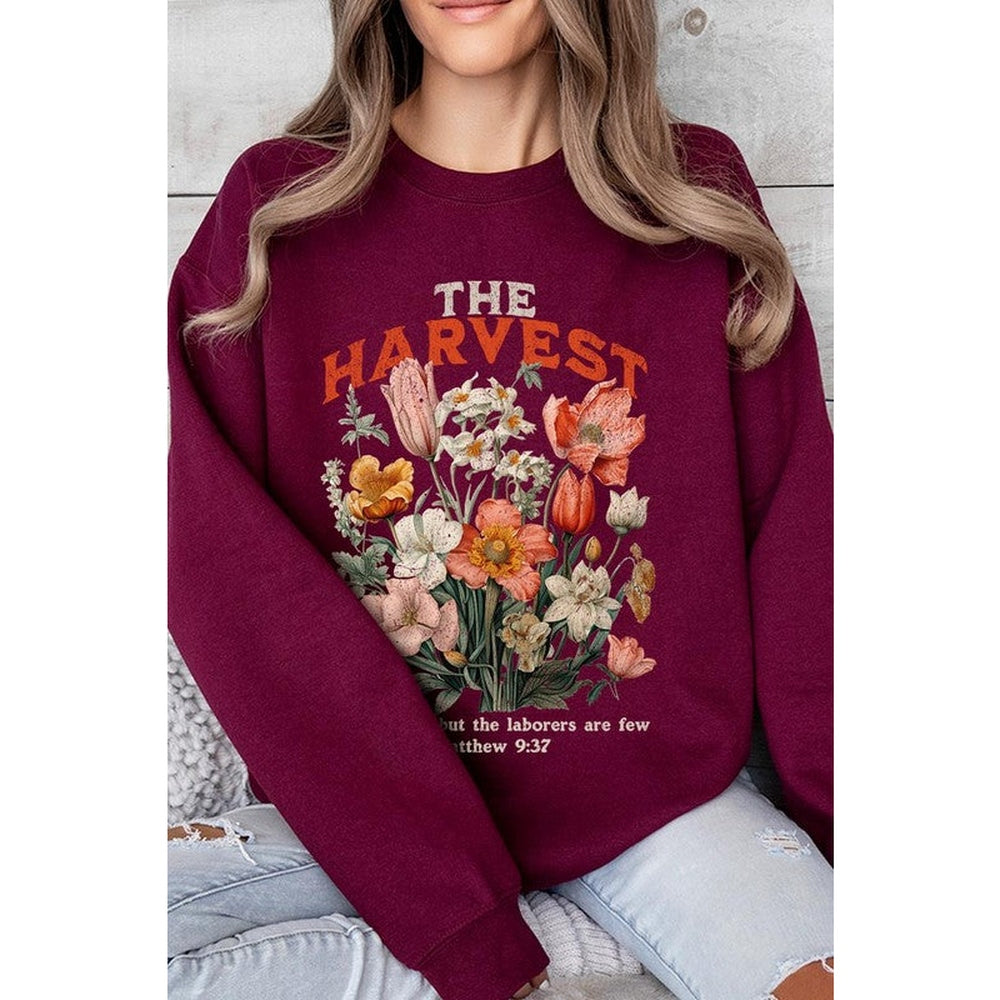 The Harvest Christian Graphic Fleece Sweatshirts-Charmful Clothing Boutique