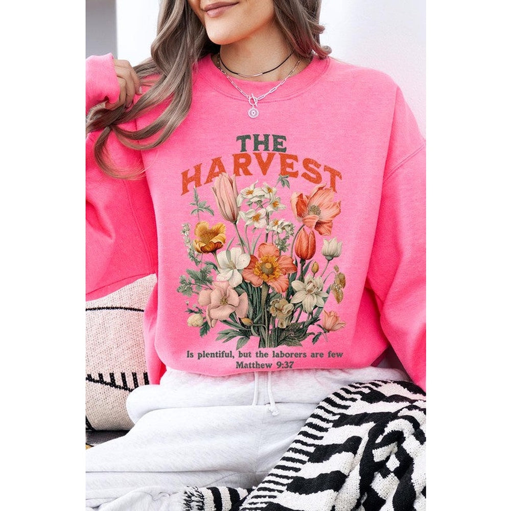 The Harvest Christian Graphic Fleece Sweatshirts-Charmful Clothing Boutique