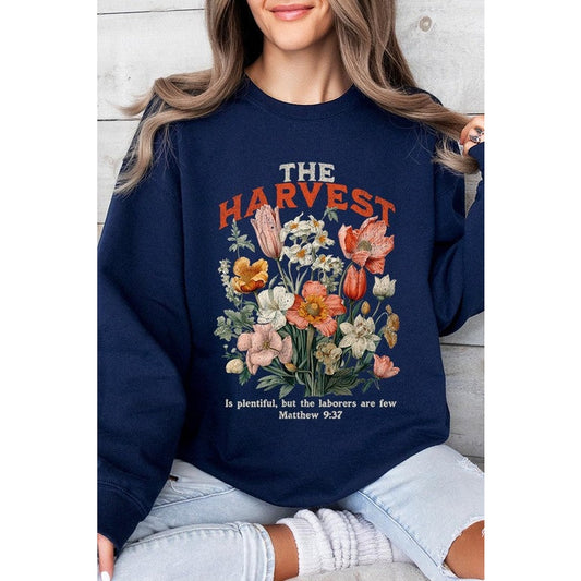 The Harvest Christian Graphic Fleece Sweatshirts-Charmful Clothing Boutique