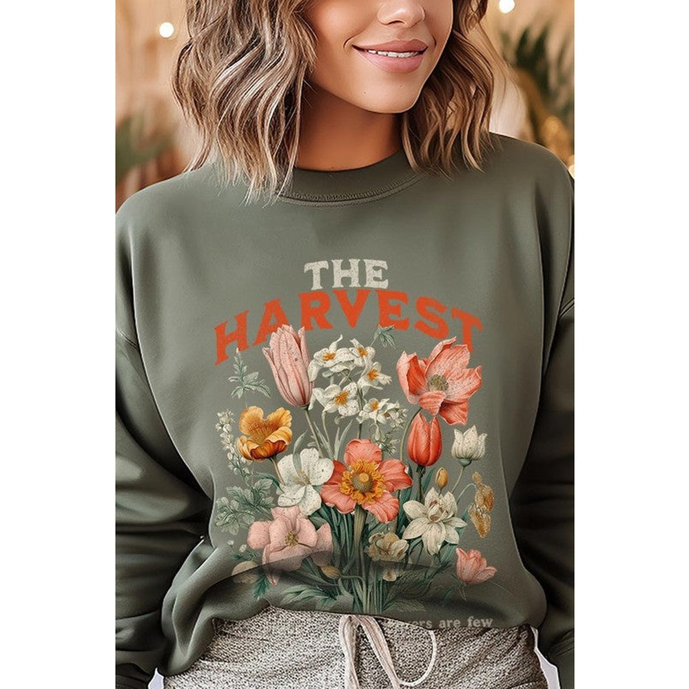 The Harvest Christian Graphic Fleece Sweatshirts-Charmful Clothing Boutique