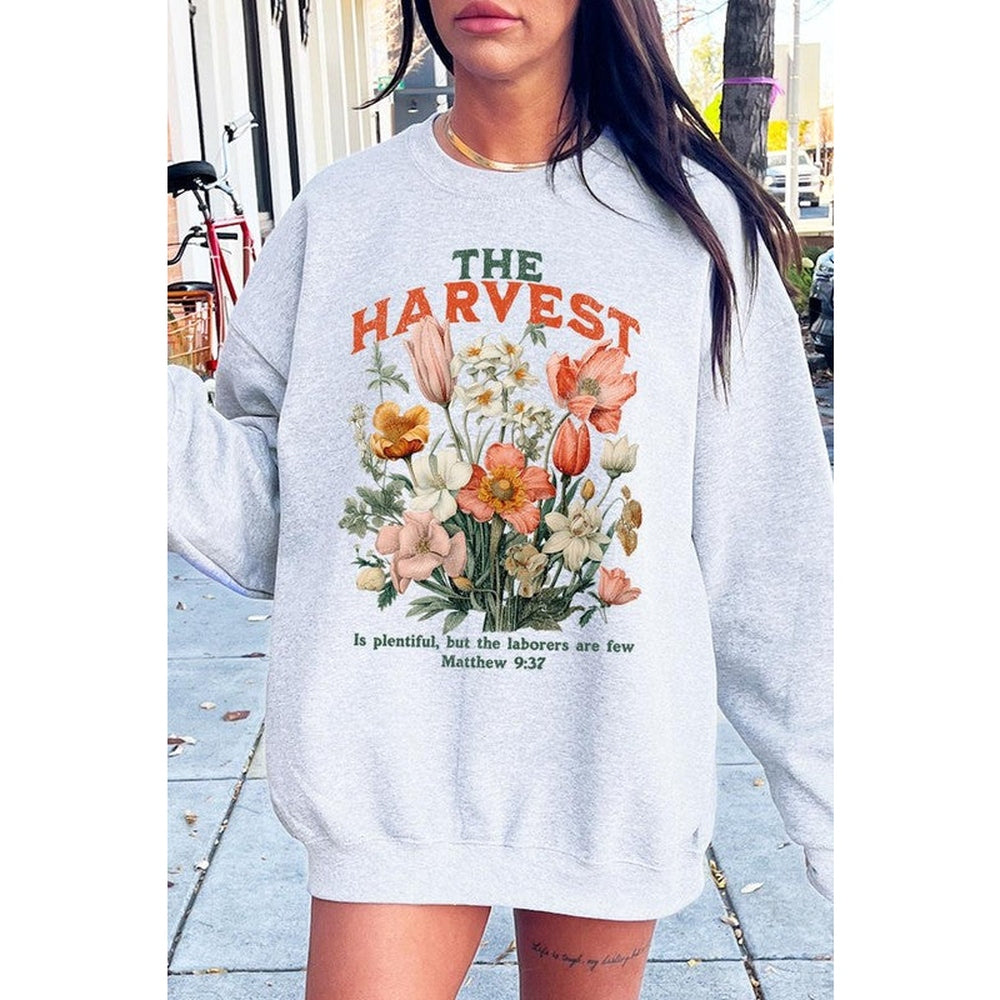 The Harvest Christian Graphic Fleece Sweatshirts-Charmful Clothing Boutique