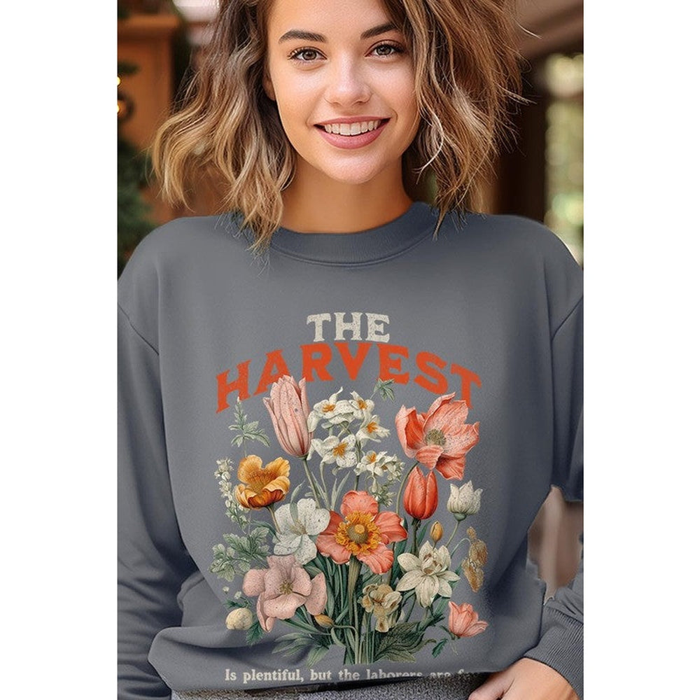 The Harvest Christian Graphic Fleece Sweatshirts-Charmful Clothing Boutique