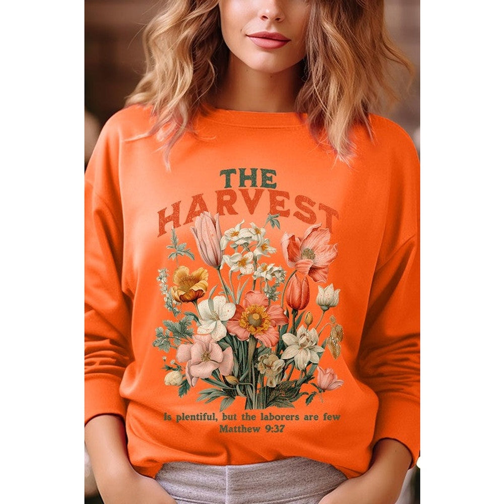 The Harvest Christian Graphic Fleece Sweatshirts-Charmful Clothing Boutique