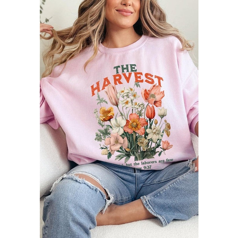 The Harvest Christian Graphic Fleece Sweatshirts-Charmful Clothing Boutique