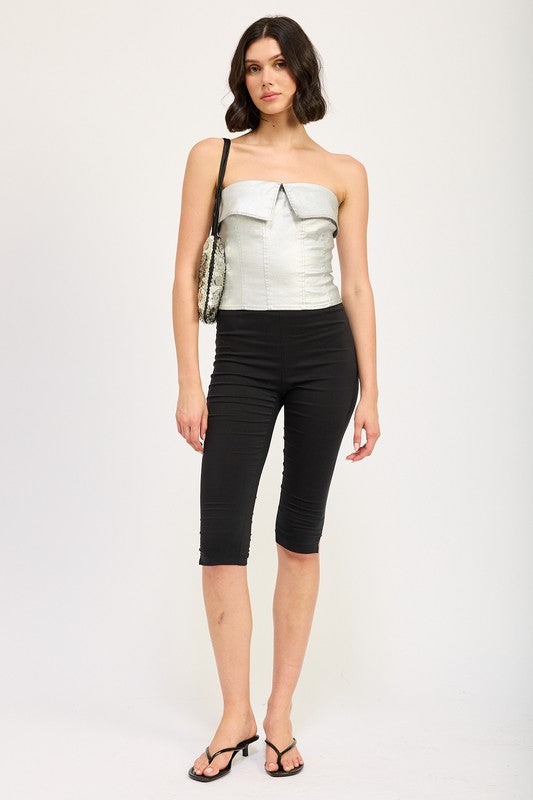 FOLD OVER CORSET TOP-Charmful Clothing Boutique