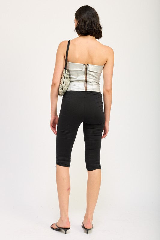 FOLD OVER CORSET TOP-Charmful Clothing Boutique
