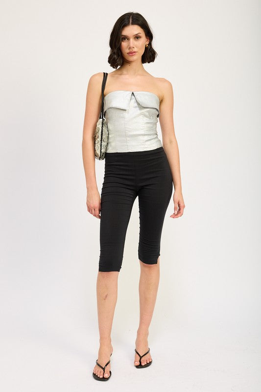 FOLD OVER CORSET TOP-Charmful Clothing Boutique