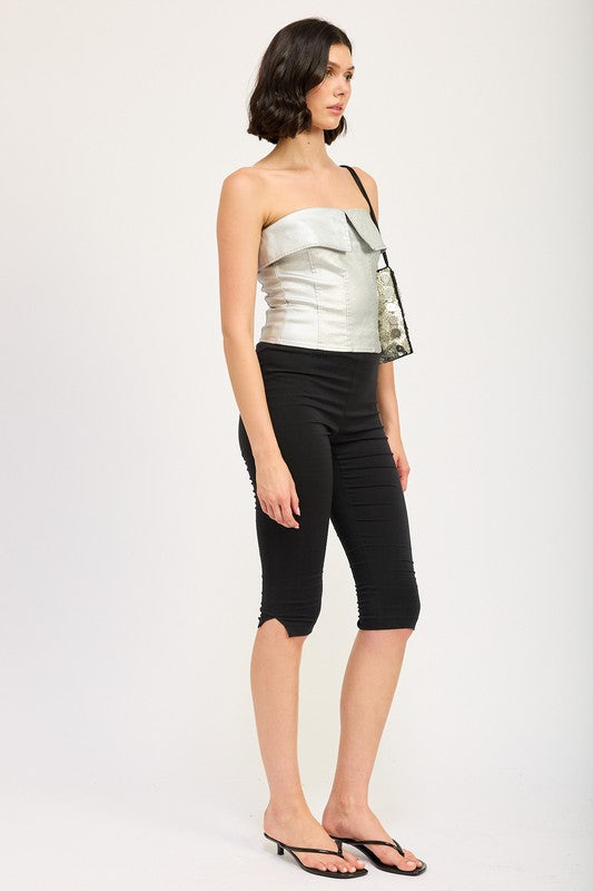 FOLD OVER CORSET TOP-Charmful Clothing Boutique