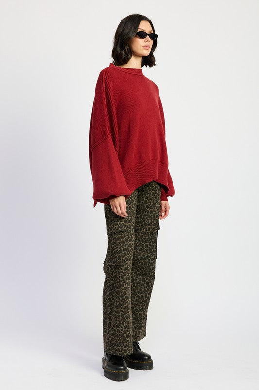 MID RISE WIDE LEG CARGO PANTS-Charmful Clothing Boutique