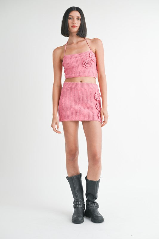 MINI CROCHET SKIRT-Charmful Clothing Boutique