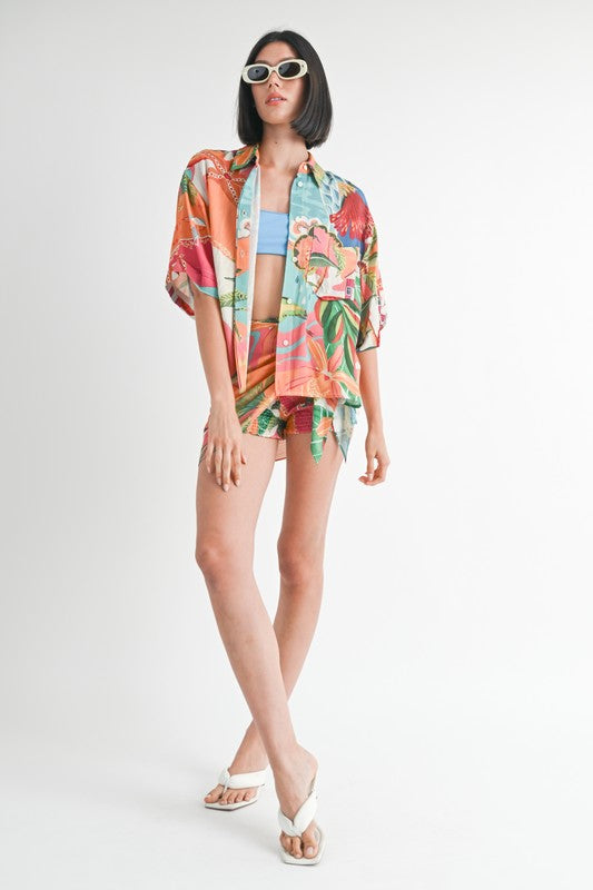 OVERSIZED CAMP SHIRT-Charmful Clothing Boutique