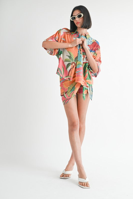 OVERSIZED CAMP SHIRT-Charmful Clothing Boutique
