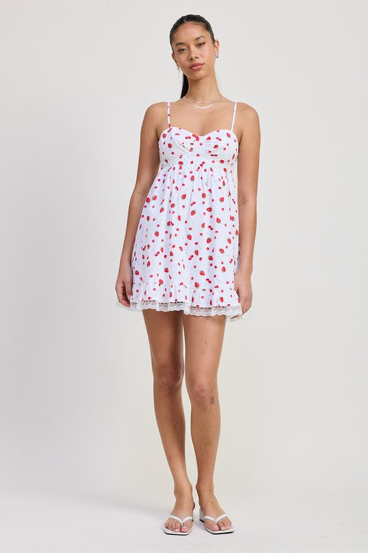 EMPIRE WAIST BABY DOLL MINI DRESS-Charmful Clothing Boutique