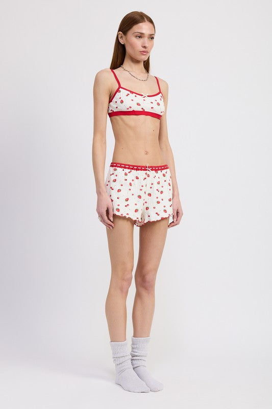 PRINTED JERSEY BRALETTE-Charmful Clothing Boutique