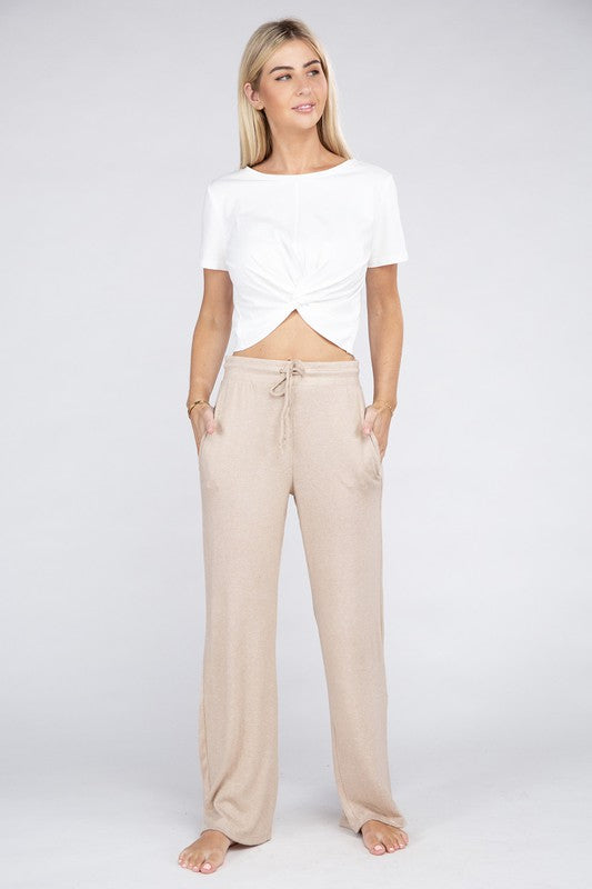 Cozy Terry Lounge Pants-Charmful Clothing Boutique