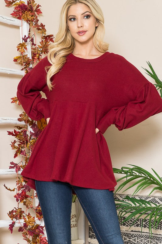 Soft Knit Babydoll-Charmful Clothing Boutique