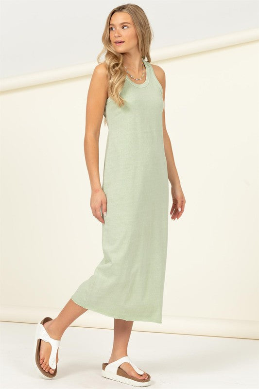 Fun Day Sleeveless Shift Midi Dress-Charmful Clothing Boutique