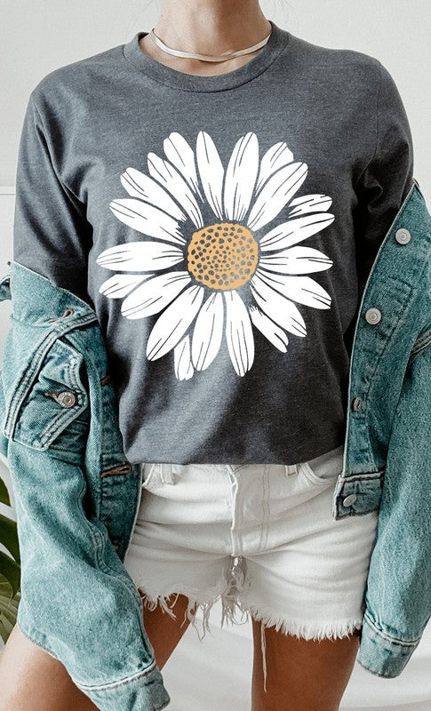 Daisy Graphic Tee-Charmful Clothing Boutique