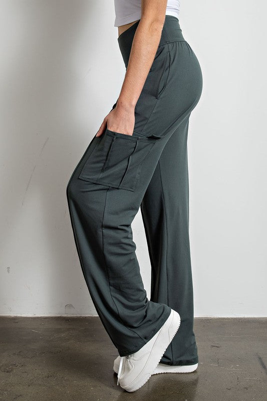 Butter Straight Leg Cargo Pants-Charmful Clothing Boutique